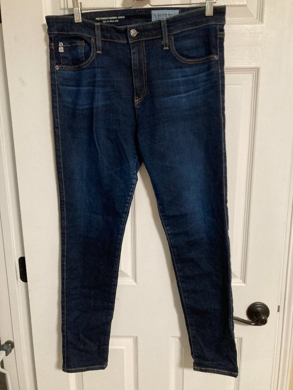 AG by Adriano Goldschmied Farrah High Rise Skinny Ankle Jean Size 32